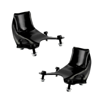 TRQ® - Rear Driver Side Leaf Spring Shackle Brackets
