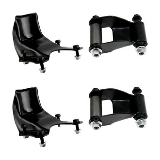 TRQ® - Rear Leaf Spring Shackle and Bracket Kit