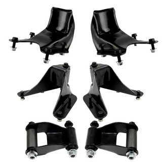 TRQ® - Rear Leaf Spring Shackle and Bracket Kit