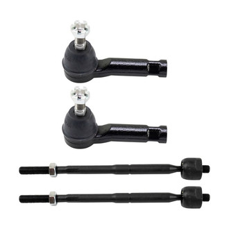 TRQ® - Front Driver and Passenger Side Steering Tie Rod End Kit
