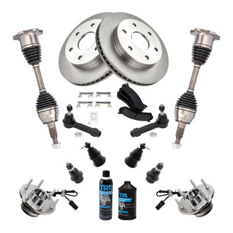 TRQ® - Front Brake Rotor and Suspension Kit