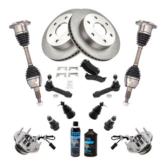 TRQ® - Front Brake Rotor and Suspension Kit