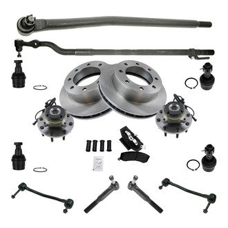 TRQ® - Front Brake Rotor and Suspension Kit
