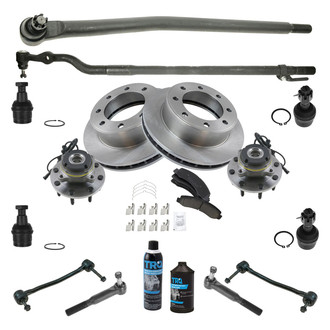 TRQ® - Front Brake Rotor and Suspension Kit