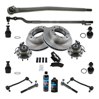 TRQ® - Front Brake Rotor and Suspension Kit