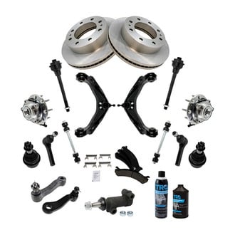 TRQ® - Front Brake Rotor and Suspension Kit