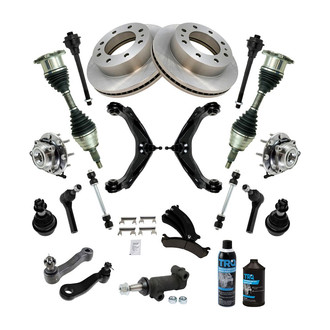 TRQ® - Front Brake Rotor and Suspension Kit
