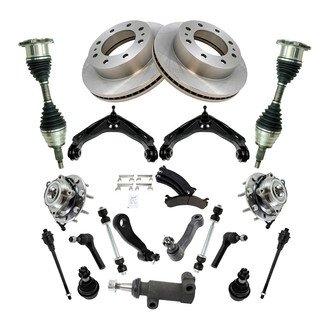 TRQ® - Front Brake Rotor and Suspension Kit