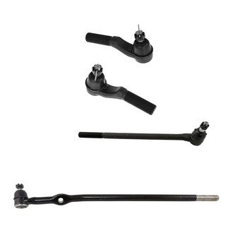 TRQ® - Front Driver and Passenger Side Inner and Outer Steering Tie Rod End Kit
