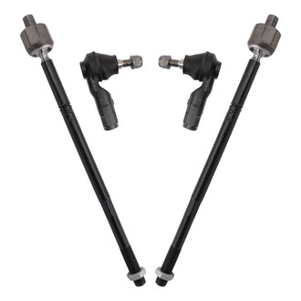 TRQ® - Front Inner and Outer Steering Tie Rod End Kit