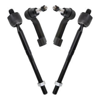 TRQ® - Front Inner and Outer Steering Tie Rod End Kit