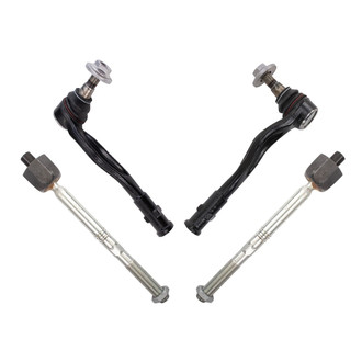 TRQ® - Front Inner and Outer Steering Tie Rod End Kit