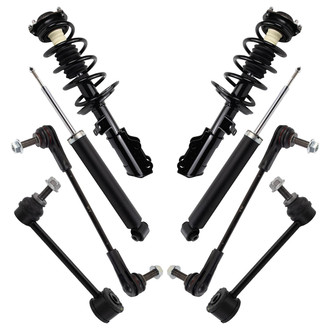 TRQ® - Front and Rear Shock Absorber and Suspension Kit