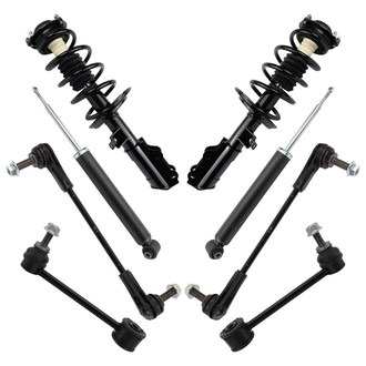 TRQ® - Front and Rear Shock Absorber and Suspension Kit