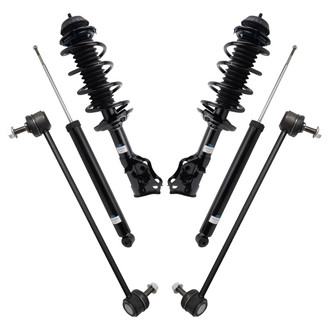 TRQ® - Front and Rear Shock Absorber and Suspension Kit
