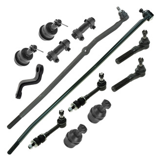 TRQ® - Front Steering Tie Rods and Suspension Kit