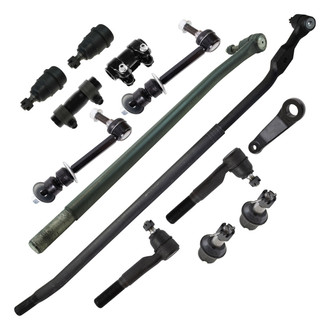 TRQ® - Front Steering Tie Rods and Suspension Kit