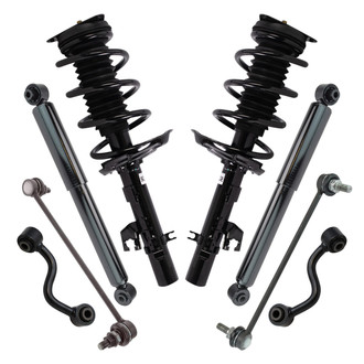 TRQ® - Front and Rear Shock Absorber and Suspension Kit