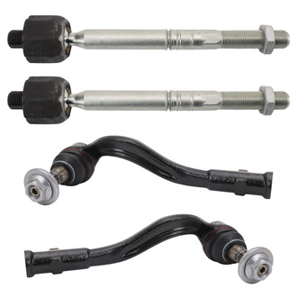 TRQ® - Front Inner and Outer Steering Tie Rod End Kit