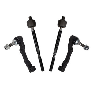 TRQ® - Front Driver and Passenger Side Steering Tie Rod End Kit