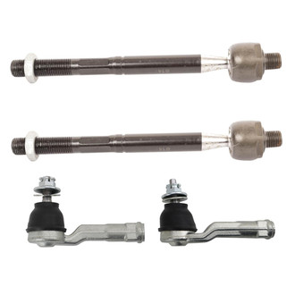 TRQ® - Front Inner and Outer Steering Tie Rod End Kit