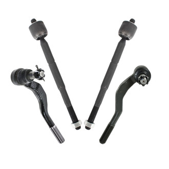 TRQ® - Front Inner and Outer Steering Tie Rod End Kit