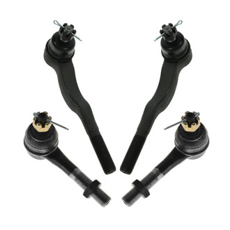 TRQ® - Front Inner and Outer Steering Tie Rod End Kit