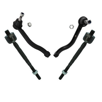 TRQ® - Front Inner and Outer Steering Tie Rod End Kit