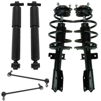 TRQ® - Front and Rear Shock Absorber and Suspension Kit