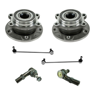 TRQ® - Front Steering Tie Rods and Suspension Kit