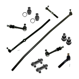 TRQ® - Front Steering Tie Rods and Suspension Kit