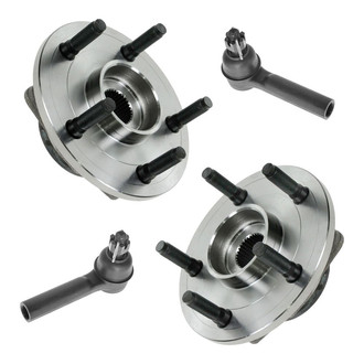 TRQ® - Front Steering Tie Rods and Suspension Kit