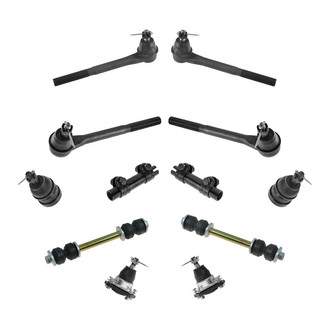 TRQ® - Front Steering Tie Rods and Suspension Kit