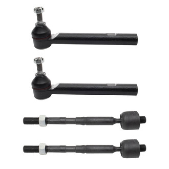 TRQ® - Front Driver and Passenger Side Steering Tie Rod End Kit