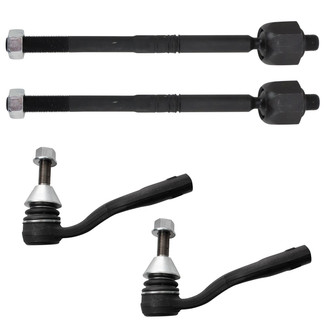 TRQ® - Front Driver and Passenger Side Steering Tie Rod End Kit