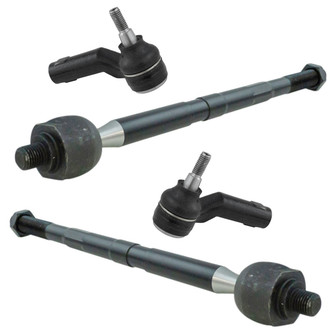 TRQ® - Front Inner and Outer Steering Tie Rod End Kit