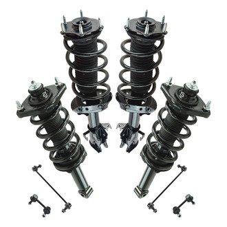 TRQ® - Front and Rear Shock Absorber and Suspension Kit