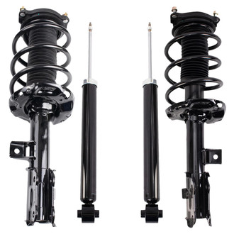 TRQ® - Front and Rear Driver Side Complete Strut Assembly Kit