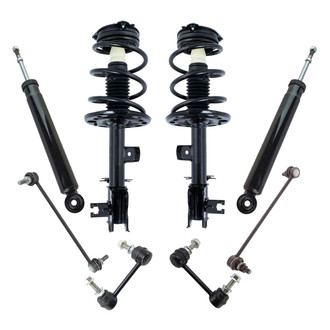TRQ® - Front and Rear Shock Absorber and Suspension Kit