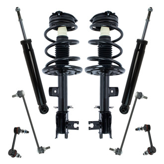 TRQ® - Front and Rear Shock Absorber and Suspension Kit