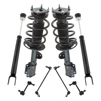 TRQ® - Front and Rear Complete Strut Assembly Kit