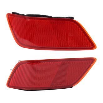 TRQ® - Rear Driver and Passenger Side Bumper Reflector
