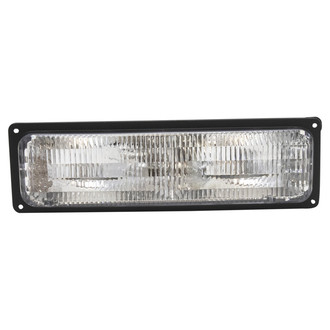 TRQ® - Passenger Side Replacement Turn Signal/Parking Light Lens and Housing