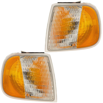 TRQ® - Driver and Passenger Side Replacement Turn Signal/Corner Lights