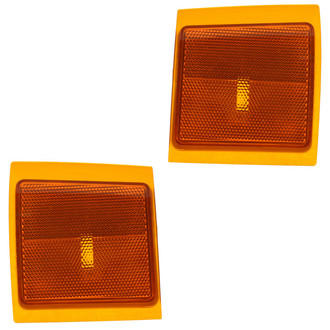 TRQ® - Driver and Passenger Side Lower Replacement Turn Signal/Corner Lights