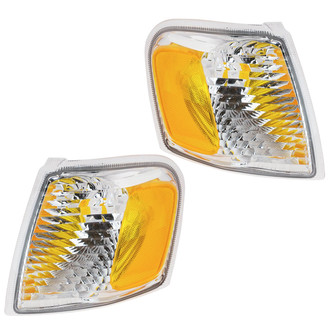 TRQ® - Driver and Passenger Side Replacement Turn Signal/Corner Lights