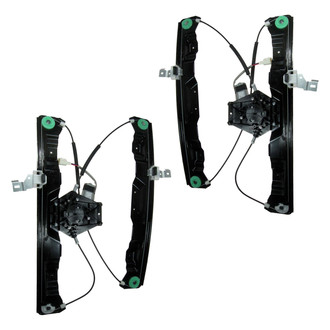 TRQ® - Front Driver and Passenger Side Power Window Regulator and Motor Assembly