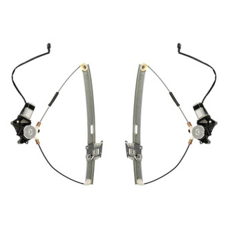 TRQ® - Front Driver and Passenger Side Power Window Regulator and Motor Assembly