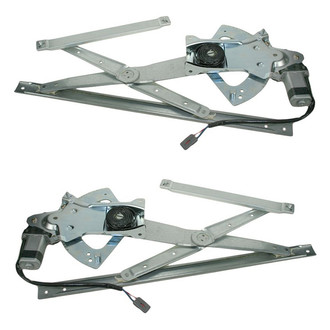 TRQ® - Front Driver and Passenger Side Power Window Regulator and Motor Assembly