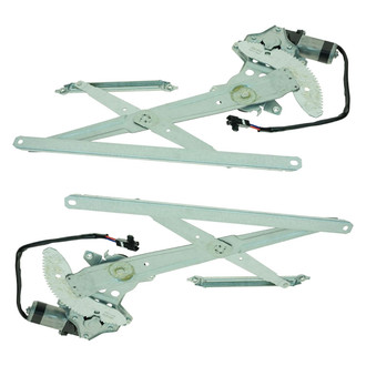 TRQ® - Front Driver and Passenger Side Power Window Regulator and Motor Assembly